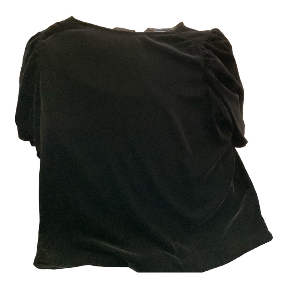 Gap velvet puff sleeve top